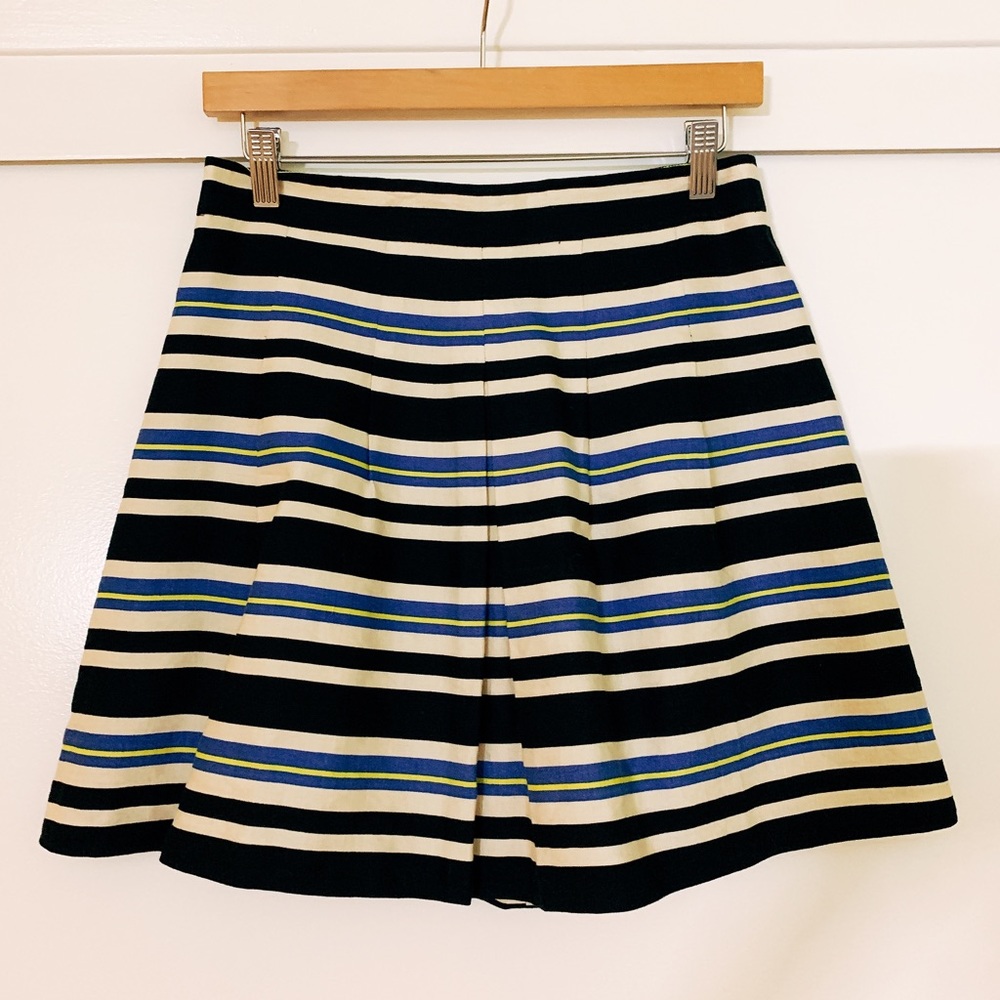 Forever 21 multi stripe flare skirt